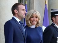Brigitte Macron recycle sa robe bleu marine... Un nouveau coup de coeur ?