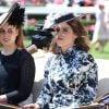 Les princesses Beatrice et Eugenie d'York au Royal Ascot le 21 juin 2018.