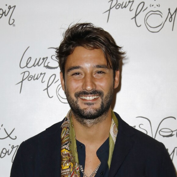 Jérémy Frérot - Photocall de la 7ème édition du concert caritatif "Leurs voix pour l'espoir" au profil de la recherche contre le cancer du pancréas à l'Olympia à Paris, France, le 1er octobre 2018. © Marc Ausset-Lacroix/Bestimage