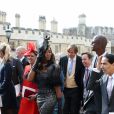 Naomi Campbell - Sorties après la cérémonie de mariage de la princesse Eugenie d'York et Jack Brooksbank en la chapelle Saint-George au château de Windsor, Royaume Uni, le 12 octobre 2018.