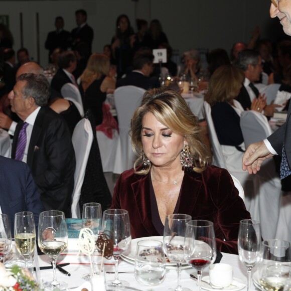 Manuel Valls et sa compagne Susanna Gallardo - Soirée "Los Premios Planeta 2018 awards" à Barcelone en Espagne le 15 octobre 2018.