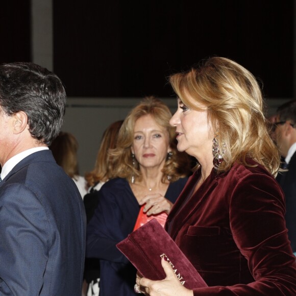 Manuel Valls et sa compagne Susanna Gallardo - Soirée "Los Premios Planeta 2018 awards" à Barcelone en Espagne le 15 octobre 2018.