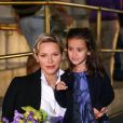 La princesse Charlene of Monaco, Ilusina Lucia Marcousmaclean - Soirée "Princess Grace Awards Gala 2018" au Cipriani à New York le 16 octobre 2018.