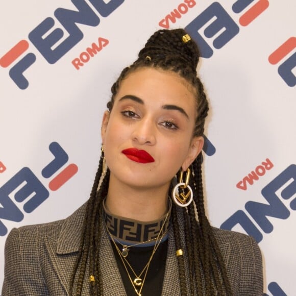 Camélia Jordana - Cocktail de lancement pour la collection capsule FENDI MANIA à la boutique FENDI, rue Saint-Honoré. Paris, le 16 octobre 2018.