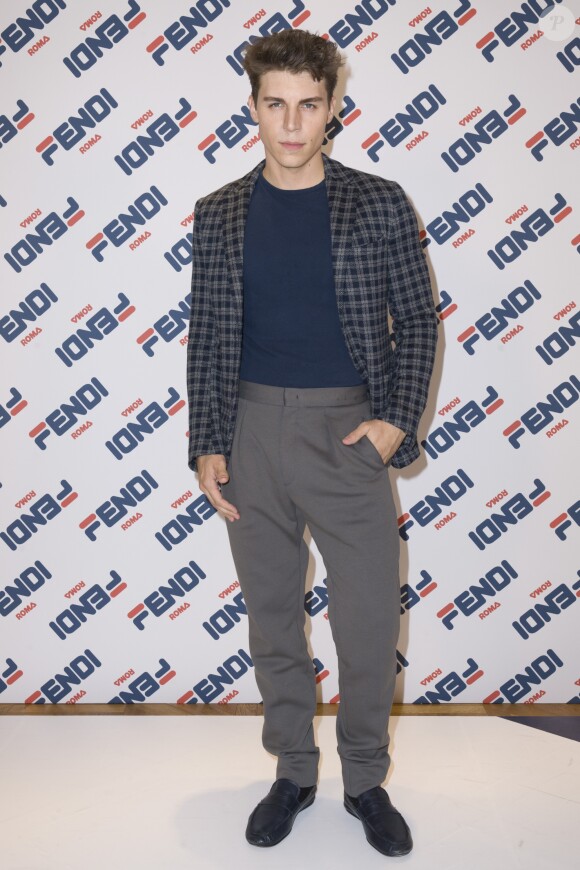 Nolan Funk - Cocktail de lancement pour la collection capsule FENDI MANIA à la boutique FENDI, rue Saint-Honoré. Paris, le 16 octobre 2018.