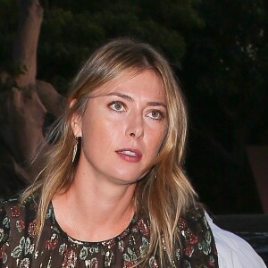 Exclusif - Maria Sharapova est allée diner au restaurant Katsuya à Brentwood, le 27 septembre 2018.