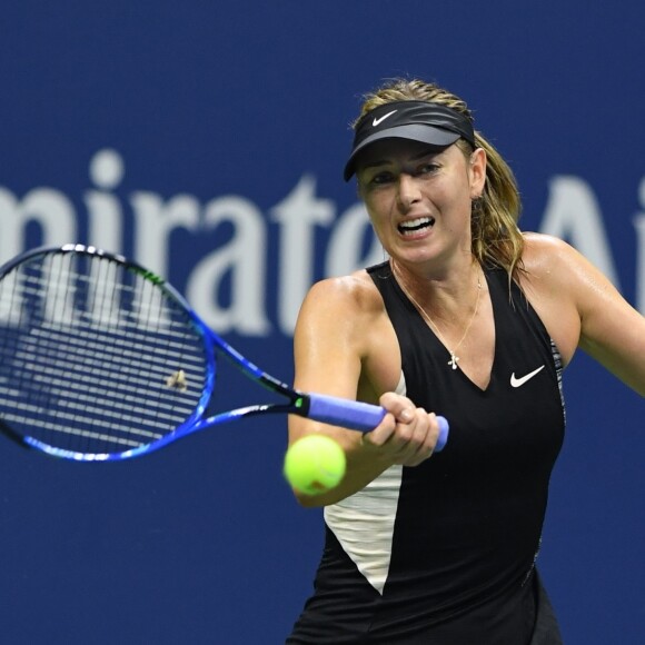 Maria Sharapova lors de l'US Open de tennis au USTA National Tennis Center à New York City, New York, Etats-Unis, le 3 septembre 2018.