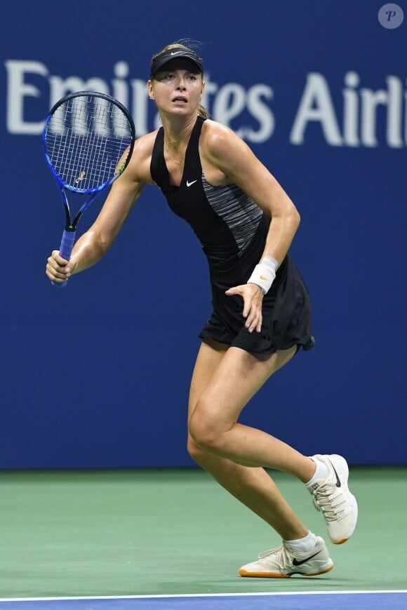 Maria Sharapova lors de l'US Open de tennis au USTA National Tennis Center à New York City, New York, Etats-Unis, le 3 septembre 2018.