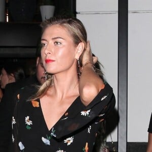 Maria Sharapova est allée diner au restaurant Cleo à West Hollywood, le 25 juillet 2018.
