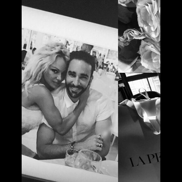 Pamela Anderson publie une photo d'elle et Adil Rami sur Instagram le 27 septembre 2018.