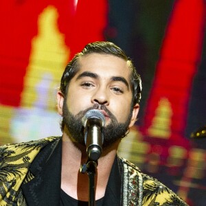 Exclusif - Kendji Girac - À l'occasion des 40 ans de carrière de Jean-Paul Gaultier et de sa revue spectacle "Fashion Freak Show" aux Folies Bergère, France 2 donne carte blanche au couturier français le plus célèbre du monde, qui créera pour la première fois un grand show de variétés entièrement plongé dans son univers, qui sera diffusé le samedi 13 octobre 2018 à 21 heures. Le 9 octobre 2018 © Pierre Perusseau / Bestimage