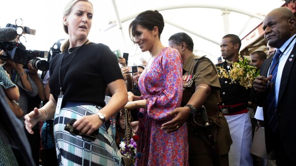 Meghan Markle aux îles Fidji, le 14 octobre 2018.