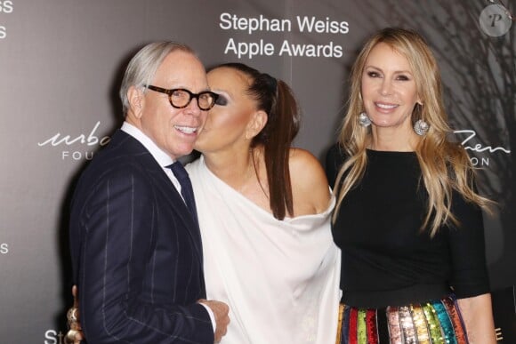 Tommy Hilfiger, Dee Ocleppo, Donna Karan à la soirée des "Stephan Weiss Apple Awards" à New York, le 24 octobre 2018.