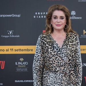 Catherine Deneuve à Vérone. Le 8 septembre 2018