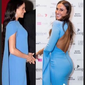 Image de la story Instagram de Danielle Bazergy suite à sa rencontre avec le prince Harry et la duchesse Meghan de Sussex, à laquelle elle ressemble étonnamment, lors de leur passage à Bondi Beach, Sydney, en Australie le 20 octobre 2018.