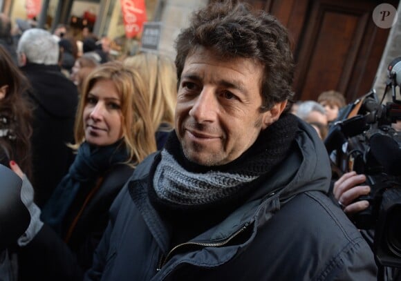 Patrick Bruel et Amanda Sthers - Marche républicaine pour Charlie Hebdo à Paris, suite aux attentats terroristes survenus à Paris les 7, 8 et 9 janvier. Paris, le 11 janvier 2015