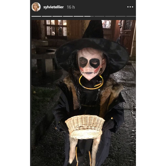 Sylvie Tellier a fêté Halloween avec ses enfants, Instagram, le 31 octobre 2018