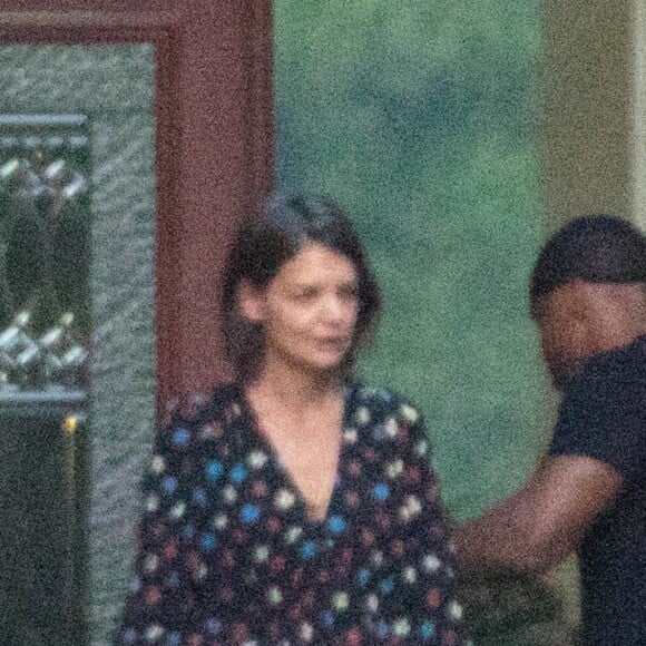 Exclusif - Katie Holmes et Jamie Foxx à la sortie d'un hôtel à Atlanta le 18 septembre 2018.