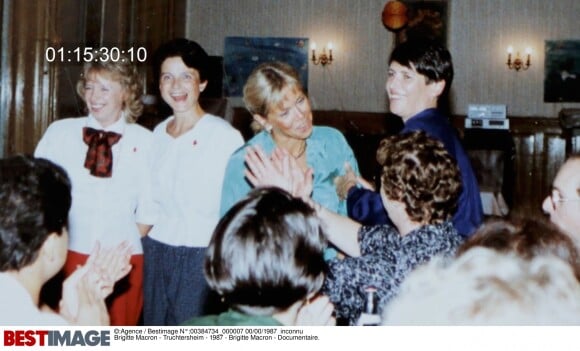 Exclusif - Brigitte Macron en 1987 à Truchtersheim.Documentaire France 3 via Bestimage