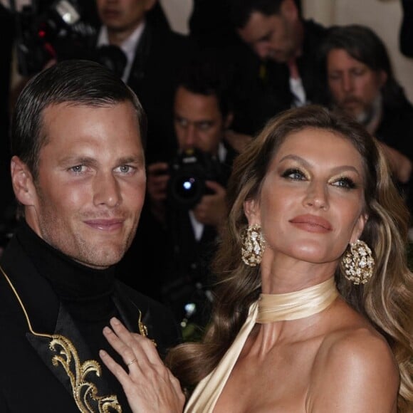 Gisele Bundchen et son mari Tom Brady - Les célébrités arrivent à l'ouverture de l'exposition Heavenly Bodies: Fashion and the Catholic Imagination à New York, le 7 mai 2018