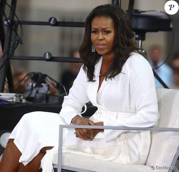 Michelle Obama au Today show à l'occasion de la journée internationale de la fille à New York. Le 11 octobre 2018.