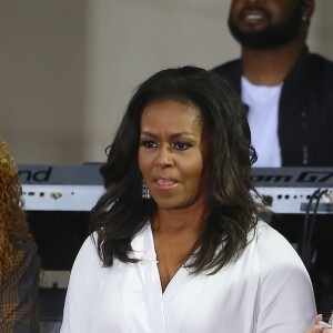Michelle Obama au Today show à l'occasion de la journée internationale de la fille à New York. Le 11 octobre 2018.