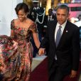 Barack Obama et Michelle Obama en visite officielle en Afrique, à Dakar, au Sénégal, le 27 juin 2013.