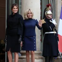 Brigitte Macron : Souriante malgré le deuil avec Melania Trump à l'Élysée