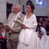 Mariage de Thierry Olive de "L'amour est dans le pré" avec Annie. Le 14 septembre 2012 à Gavray.