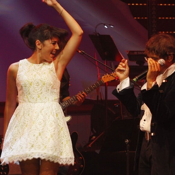 Nolwenn Leroy et Laurent Voulzy - Gala pour la recherche sur la maladie d'Alzheimer au Cirque d'hiver à Paris, le 18 septembre 2012.