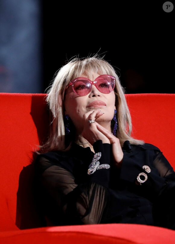 Exclusif - Enregistrement de l'émission "Le Divan" avec Amanda Lear en invitée et présentée par Marc-Olivier Fogiel, le 2 novembre 2018. L'émission sera diffusée le 9 novembre 2018 sur France 3. © Dominique Jacovides/Bestimage