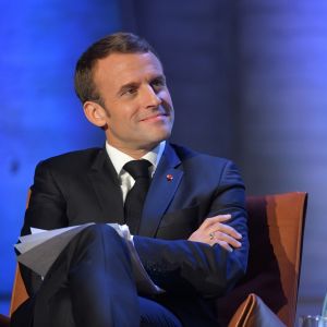 Le président Emmanuel Macron prononce un discours lors du Forum sur la Gouvernance de l'Internet à L'Unesco à Paris le 12 novembre 2018. © Giancarlo Gorassini/Bestimage