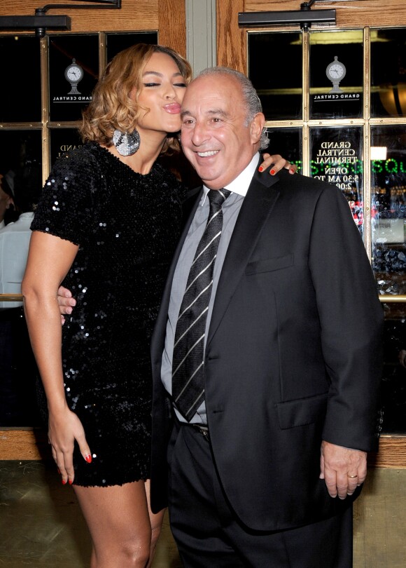 Beyoncé et Sir Phillip Green à New York, le 4 novembre 2014.