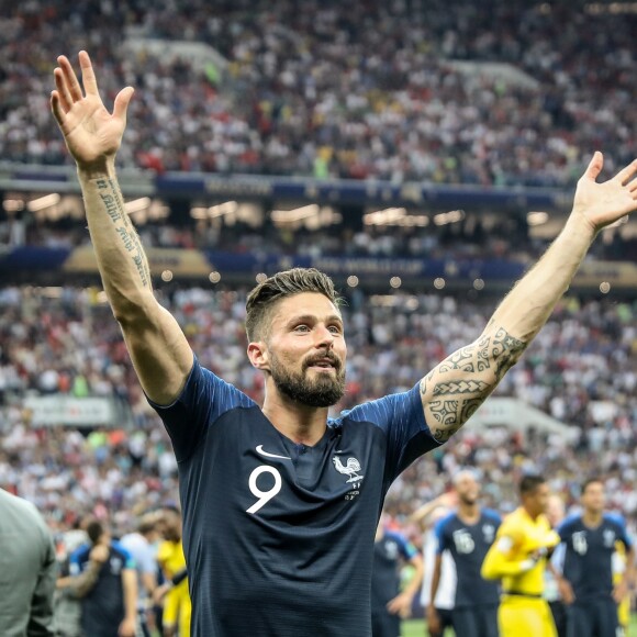 Olivier Giroud - Finale de la Coupe du Monde de Football 2018 en Russie à Moscou, opposant la France à la Croatie (4-2). Le 15 juillet 2018 © Moreau-Perusseau / Bestimage