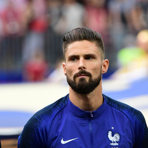 Olivier Giroud - Finale de la Coupe du Monde de Football 2018 en Russie à Moscou, opposant la France à la Croatie (4-2). Le 15 juillet 2018 © Moreau-Perusseau / Bestimage