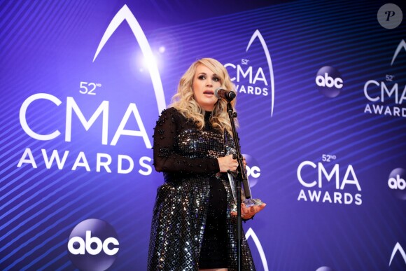 Carrie Underwood enceinte aux 52e Country Music Association Awards à la Bridgestone Arena. Nashville, le 14 novembre 2018. © Amiee Stubbs / AFF-USA.com /ABACAPRESS.COM