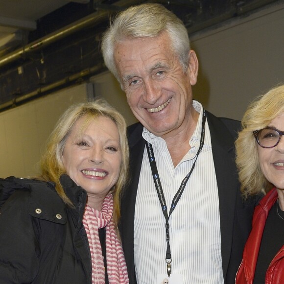 Véronique Sanson, Gilbert Coullier et Nicoletta - Jour 4 - People en backstage du concert de Michel Polnareff à l'AccorHotels Arena de Paris le 11 mai 2016. © Coadic Guirec/Bestimage