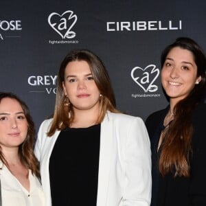 Exclusif - Camille Gottlieb, fille de la princesse Stéphanie de Monaco, et ses amies Andréa Puzar, Margaux Grundstein, Laura Dias et Charlotte Marsan, lors de la présentation officielle de leur association Be Safe, le 10 novembre 2018 au club au MK sur le port de Monaco.