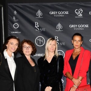 Exclusif - Camille Gottlieb, entourée de sa mère la princesse Stéphanie de Monaco et de ses amies Margaux Grundstein, Laura Dias, Charlotte Marsan et Andréa Puzar avec leurs mamans lors de la présentation officielle de leur association Be Safe, le 10 novembre 2018 au club au MK sur le port de Monaco. © Bruno Bebert / Bestimage