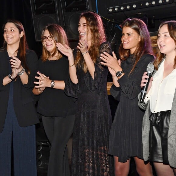 Exclusif - Laura Dias, Camille Gottlieb, Charlotte Marsan, Andréa Puzar et Margaux Grundstein lors de la présentation officielle de son association Be Safe, le 10 novembre 2018 au club au MK sur le port de Monaco. © Bruno Bebert / Bestimage