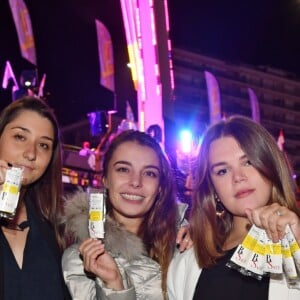 Exclusif - Camille Gottlieb avec Andréa Puzar, Laura Dias, Charlotte Marsan, Michel Bouhnik et Margaux Grundstein lors de la présentation officielle de leur association Be Safe Monaco, le 10 novembre 2018 au club MK sur le port de Monaco. © Bruno Bebert / Bestimage