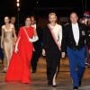 Beatrice Borromeo, la princesse Caroline de Hanovre, son fils Andrea Casiraghi, la princesse Charlene et le prince Albert II de Monaco à leur arrivée le 19 novembre 2018 au Grimaldi Forum lors de la soirée de gala dans le cadre de la Fête Nationale monégasque 2018. © Bruno Bebert / PRM / Bestimage