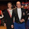 La princesse Charlene (en robe Akris) et le prince Albert II de Monaco arrivant le 19 novembre 2018 au Grimaldi Forum lors de la soirée de gala dans le cadre de la Fête Nationale monégasque 2018. © Bruno Bebert / PRM / Bestimage