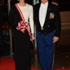 La princesse Charlene (en robe Akris) et le prince Albert II de Monaco arrivant le 19 novembre 2018 au Grimaldi Forum lors de la soirée de gala dans le cadre de la Fête Nationale monégasque 2018. © Bruno Bebert / PRM / Bestimage