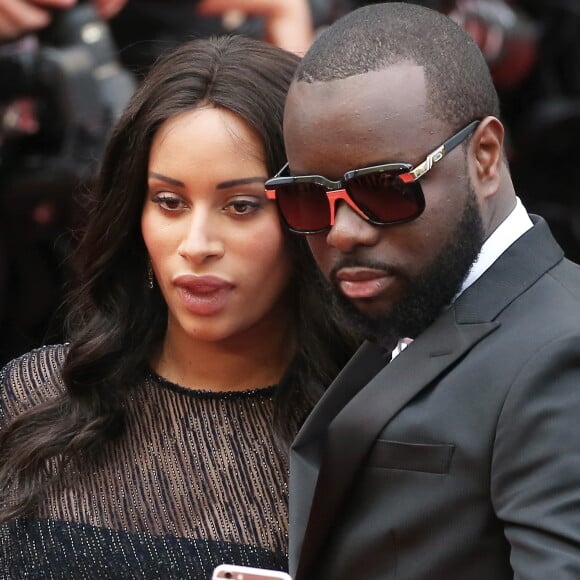 Maître Gims et sa femme DemDem (selfie) - Montée des marches du film "The BFG" ("Le BGG Le Bon Gros Géant") lors du 69ème Festival International du Film de Cannes. Le 14 mai 2016. © Borde-Jacovides-Moreau/Bestimage