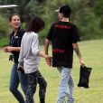 Exclusif - Ruby Rose et sa compagne Jessica Origliasso vont faire un tour en hélicoptère à Byron Bay le 3 décembre 2017