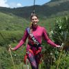 Les 30 Miss régionales ont débuté leurs activités à l'Île Maurice. Le 22 novembre 2018, c'était pont suspendu et tyrolienne ! Ici Miss Alsace.