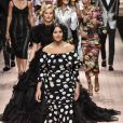 Monica Bellucci, Eva Herzigova lors du défilé Dolce &amp; Gabbana pour la collection Prêt-à-Porter Printemps/Eté 2019 lors de la Fashion Week de Milan, Italie, le 23 septembre 2018.