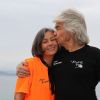 Exclusif - Daniel Guichard (Parrain de la 11ème édition des Journées de la Marie-Do) pose avec sa femme Christine Guichard (Kiki) pendant Marie-Do à Ajaccio, le 1er octobre 2017.