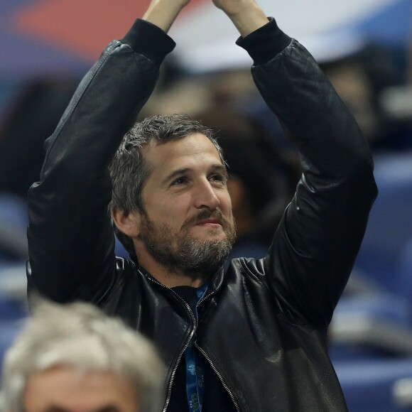 Guillaume Canet dans les tribunes du stade de France lors du match de ligue des nations opposant la France à l'Allemagne à Saint-Denis, Seine Saint-Denis, France, le 16 octobre 2018.